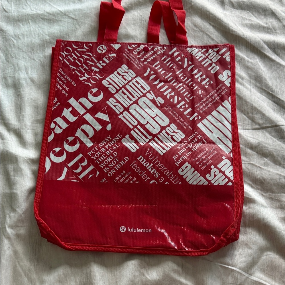 lululemon athletica Red Tote Bag